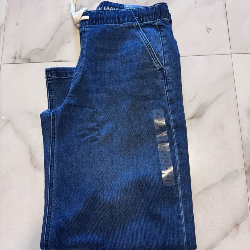 American Eagle Outfitters Relaxed Fit Dark Blue Jeans